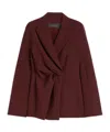 Max Mara Wrap Casual Jacket In Brown