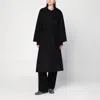 Max Mara Wrap Coat In Black Cashmere