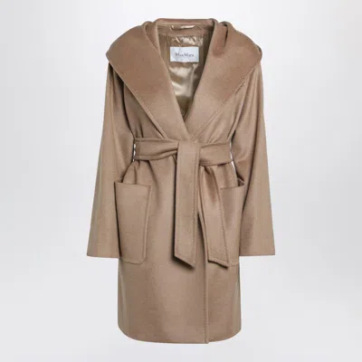 Max Mara Wrap Coat In Brown