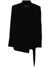 Max Mara Comma Piano Jacket In Black