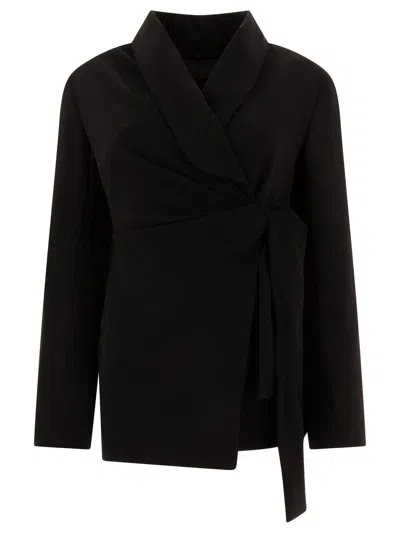 MAX MARA WRAP LONG-SLEEVED JACKET