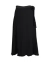 Max Mara Orosei Midi Skirt - Leisure In Black