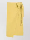 Max Mara Wrap Midi Skirt With High Waist Bow