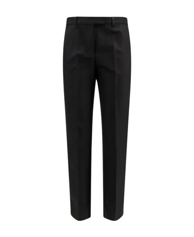 Max Mara Wrinkled Casual Pants In Black