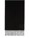 Max Mara Scarves Featuring Fringe Detail In Black