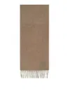 Max Mara Wsdalia Beige Cashmere Scarf In Gray