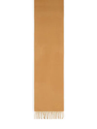 Max Mara 'wsdalia' Beige Cashmere Scarf Women In Brown