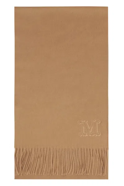 Max Mara Wsdalia Cashmere Scarf In Brown