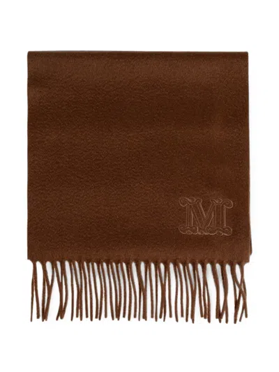 Max Mara Wsdalia Cashmere Scarf In Brown