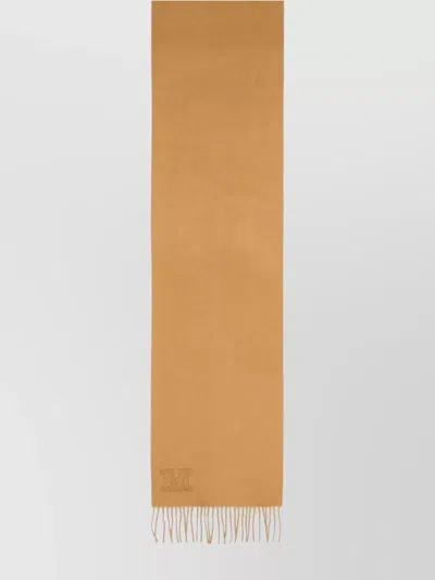 Max Mara 'wsdalia' Cashmere Scarf Fringed Edges