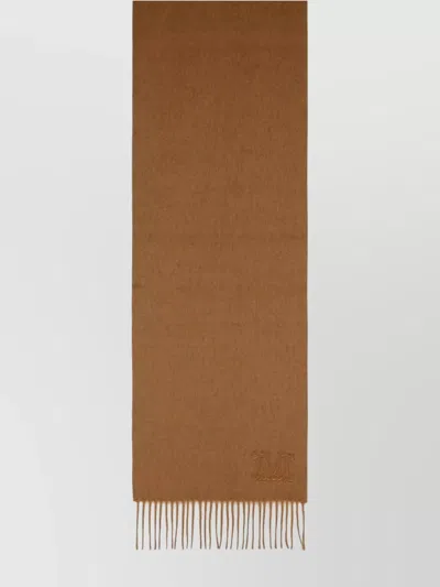 MAX MARA 'WSDALIA' CASHMERE STOLE EMBROIDERED 'MONOGRAM'