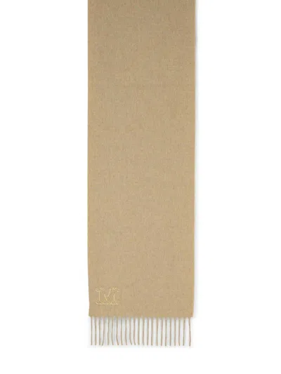 Max Mara Wsdalia Cashmere Stole With Beige  Embroidery