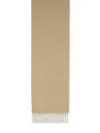 Max Mara Wsdalia Cashmere Stole With Beige Monogram Embroidery In Neutral
