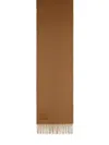 Max Mara Wsdalia Cashmere Stole With Brown Monogram Embroidery In Brown