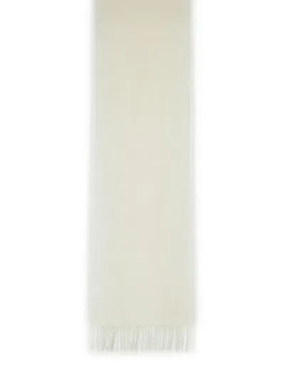 Max Mara Wsdalia Optical White Cashmere Scarf