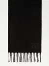 Max Mara Scarves Featuring Fringe Detail In Black