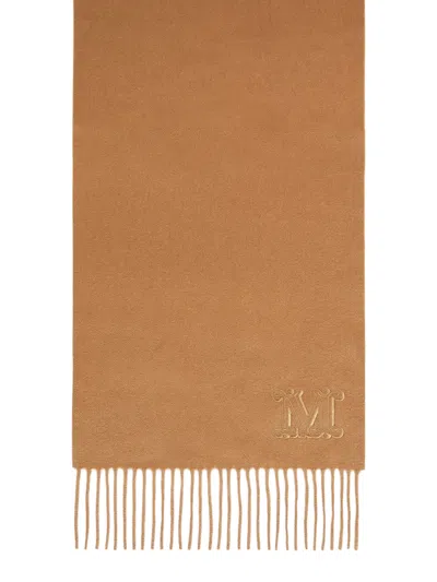 MAX MARA MAX MARA FRINGED LOGO SCARF