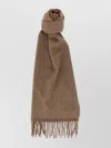 Max Mara Rectangular Cashmere Stole With Fringed Edges