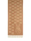 Max Mara Wsteddyc Beige Jacquard Cachemire Stole In Brown