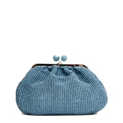 Max Mara X Weekend Big Pastry Raffia Blue