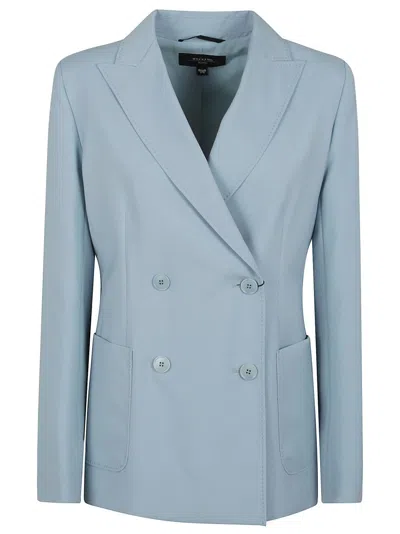 Max Mara X Weekend Light Blue Double-breasted Max Mara Jacket