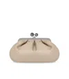 Max Mara X Weekend Medium Sand Clutch Bag With Double Chain In Multi