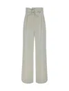 Max Mara Xero Pants In Bianco Nero