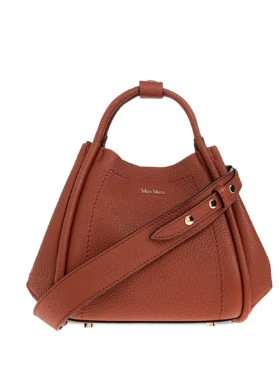 Max Mara Xs Marines Tote Bag In Brown