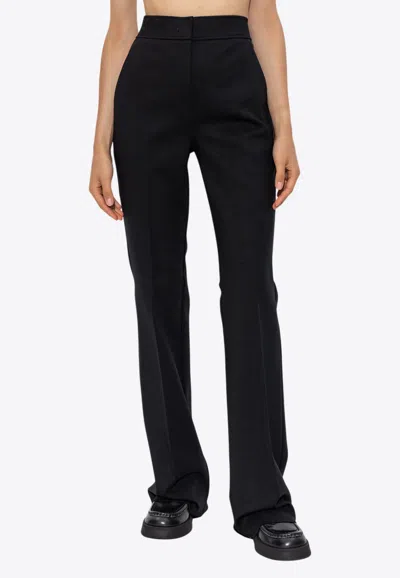 Max Mara Yana Wool Tailored Pants In Black