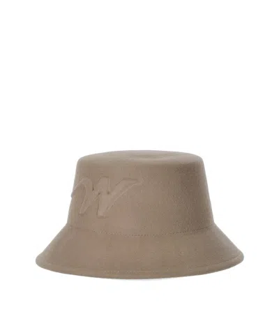 Max Mara Yaqui Camel Hat In Brown