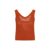 Max Mara Arrigo Crochet Top In Yellow
