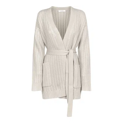 Max Mara Yellow Wool Cashmere Sweaters In Gray