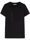 Max Mara Embellished Round Neck Top With Graphic Detail In Black