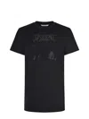 Max Mara Embellished Round Neck Top With Graphic Detail In Black