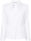 Max Mara Yuppy Single-breasted Long-sleeved Blazer In White