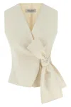 Max Mara Zampa Gilet White In White