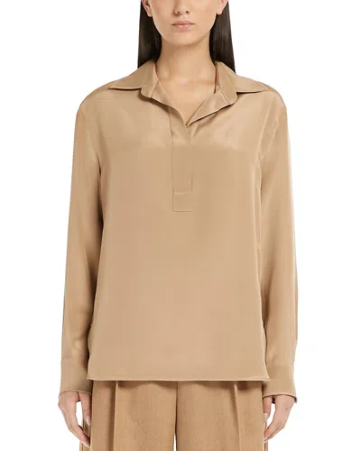 MAX MARA ZANZERO SILK TOP