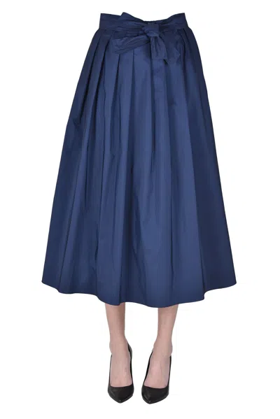 Max Mara Zarda Taffetà Skirt In Blue