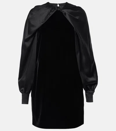 Max Mara Maxmara Women Abito In Velluto E Raso In Black