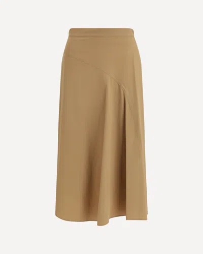 Max Mara Zattera Midi Skirt In Brown