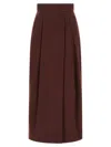 Max Mara Zattera Skirts Bordeaux In Burgundy