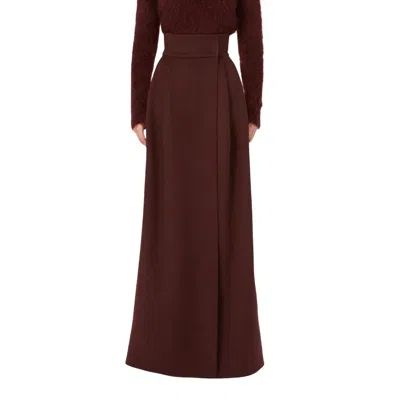 Max Mara Zattera Skirt Purple In Burgundy