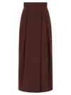 Max Mara Zattera Skirts Bordeaux In Multi