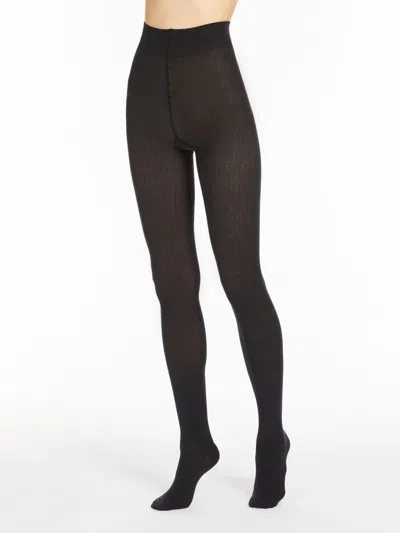 Max Mara Zavorra - Ribbed Cotton Tights In Multi