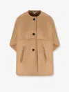 Max Mara Zaza Button-up Coat In Brown