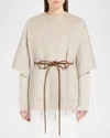 Max Mara Cashmere Cape In Sand