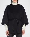 Max Mara Cashmere Cape In Ultramarine
