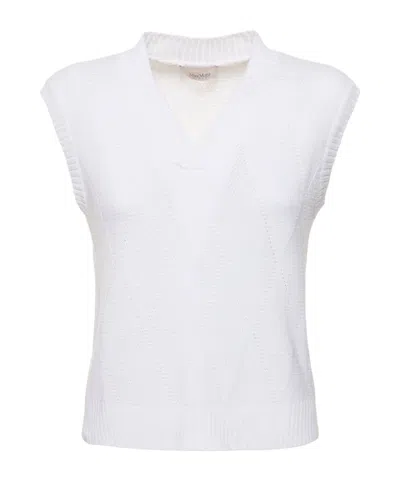 Max Mara Zebio Knitted V-neck Vest