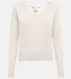 Max Mara Zebio Virgin Wool Sweater In Avorio Unito