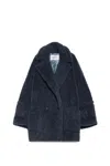 Max Mara Zebra Coat Navy